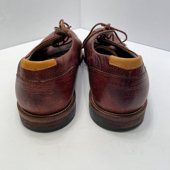 J. Shoes William Oxford Lace Up Brown Leather Shoes Size: 12